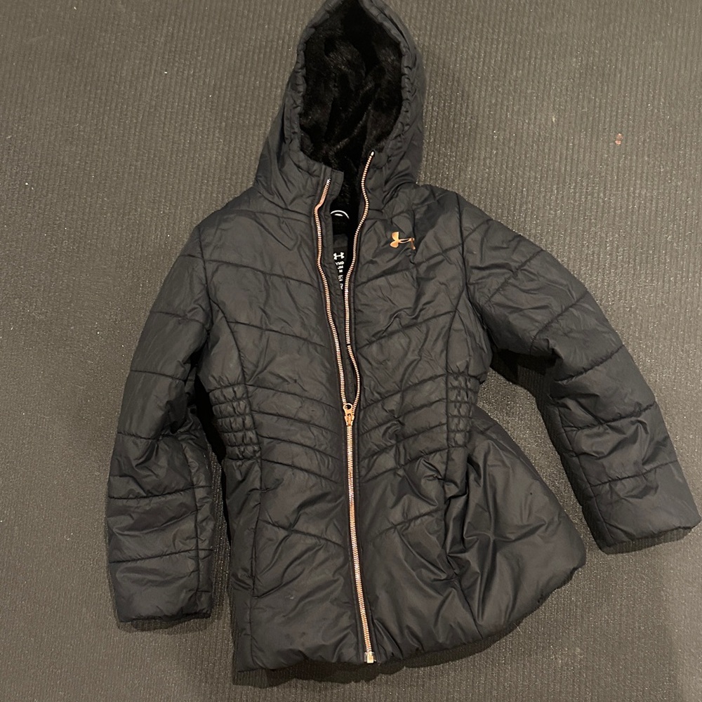 Under Armour Kids Black Quilted Puffer Jacket